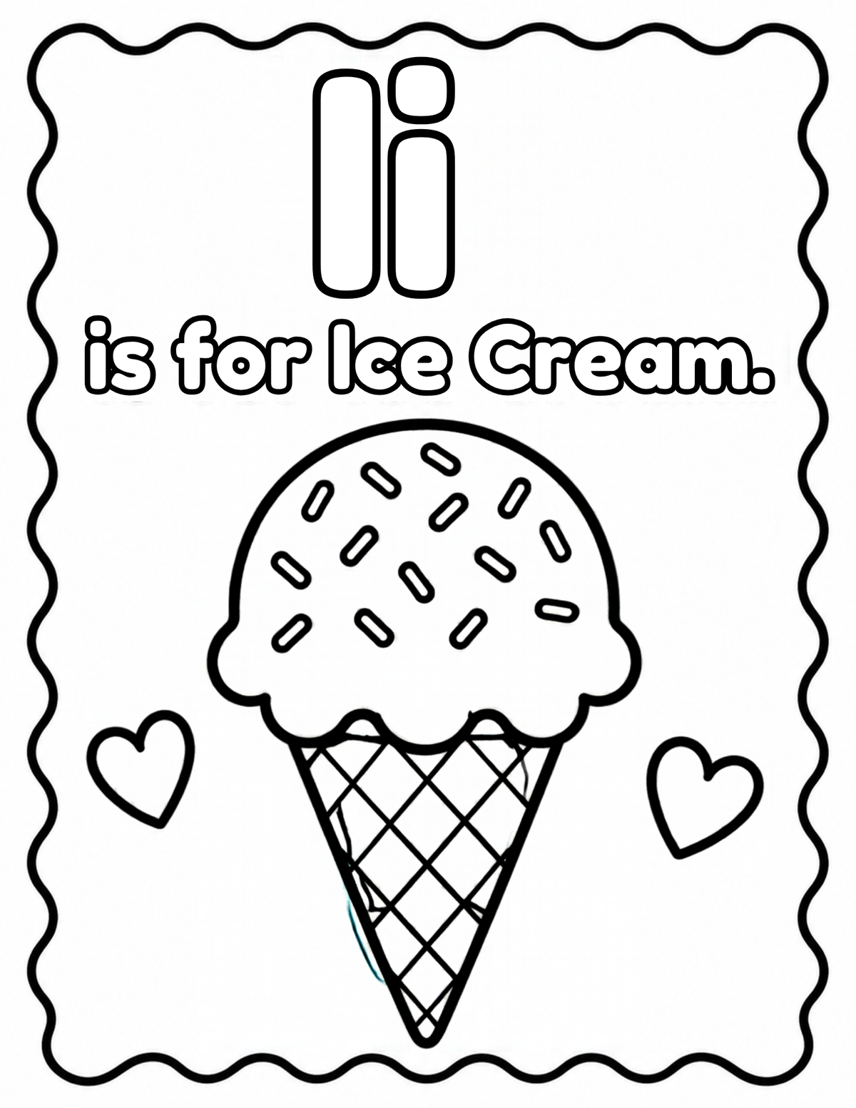 Ii is for Ice cream