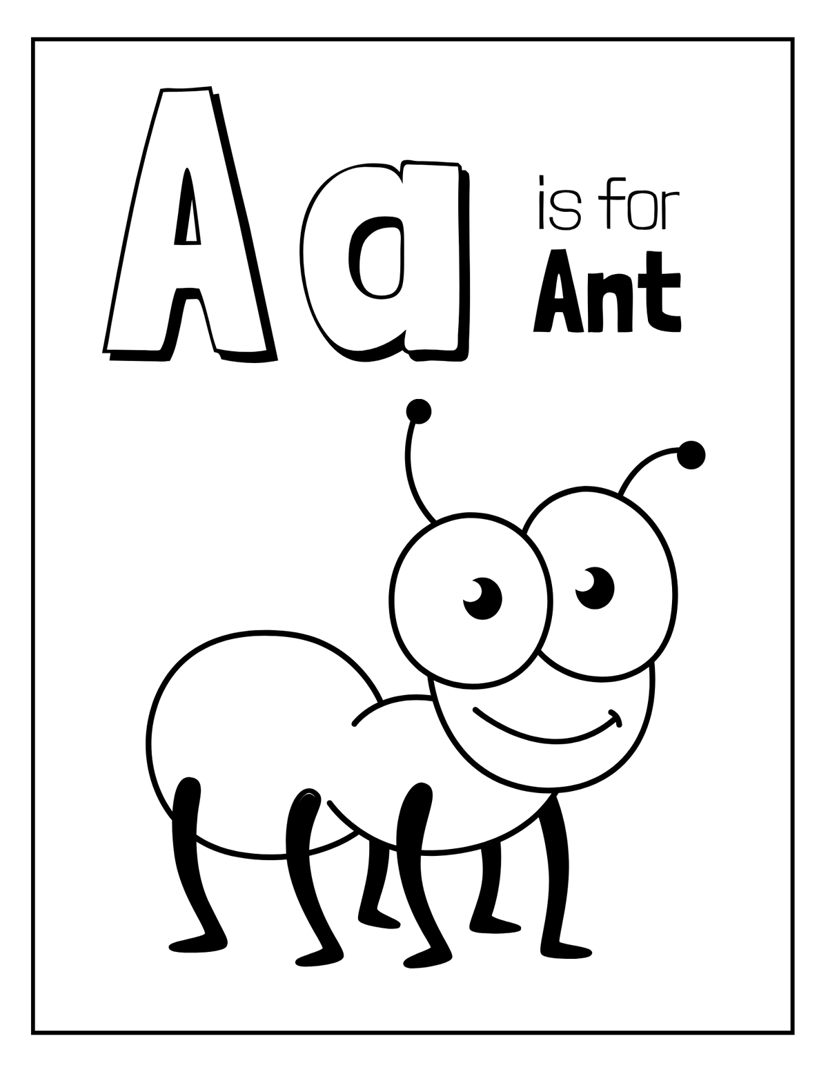 Aa is for Ant