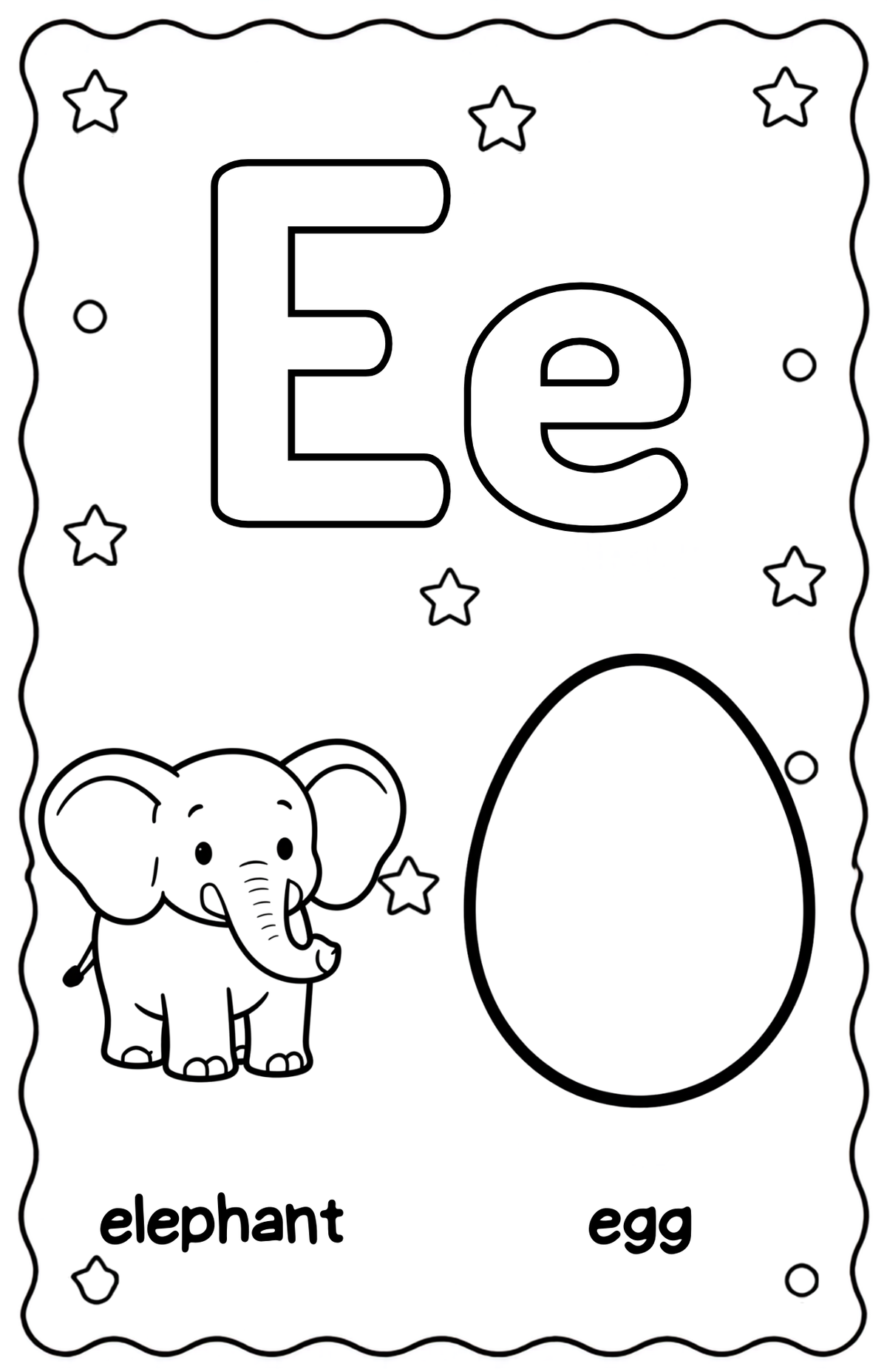 Ee is for Elephant/Egg